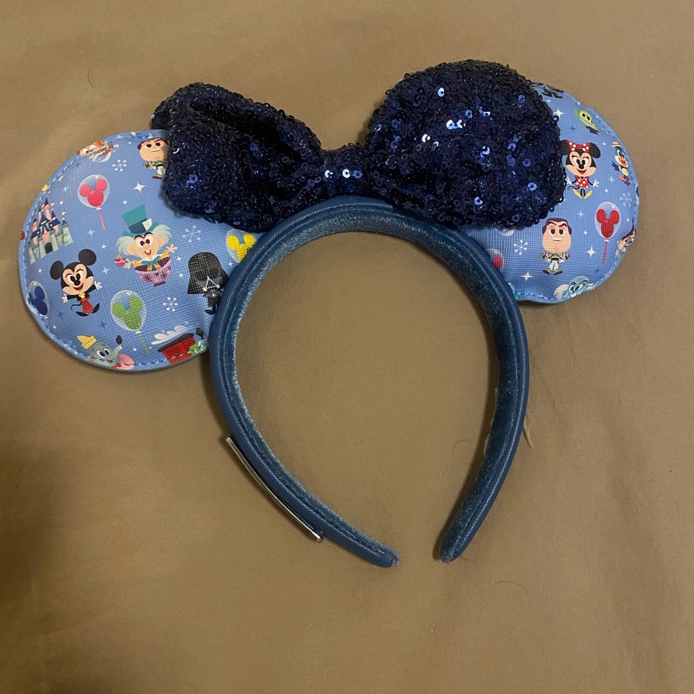 Loungefly Blue Sequin mickey ears Disney